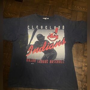 Vintage 1995 Cleaveland Indians MLB t-shirt mens Sz XL